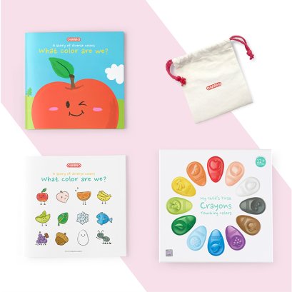 OMMO สีเทียนปลอดสารพิษ ชุด 12 สี