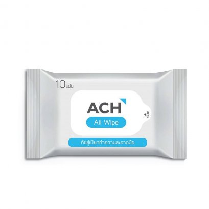 ACH ทิชชู่เปียกทำความสะอาดมือ Food grade แอลกอฮอล์ 75%