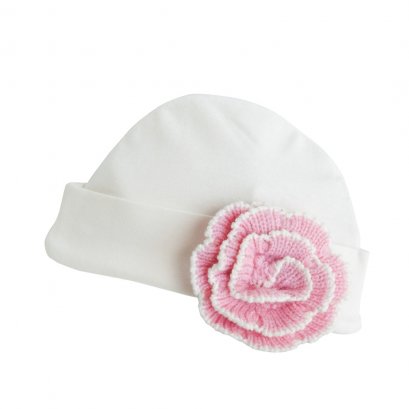 Bamboo New Born Hat - Pink Bow