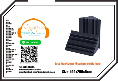 Bass Trap Acoustic Wall  โฟมซับเสียงเข้ามุมห้อง