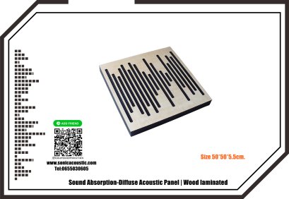 โฟมซับเสียงแผ่นกันเสียงสะท้อนแผ่นกระจายเสียง Sound Absorption-Diffuse Acoustic Panel
