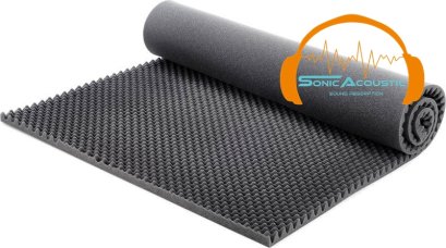 หนา4นิ้ว ขนาด125*200ซม. โฟมซับเสียง แผ่นซับเสียง ฟองน้ำรังไข่ ฟองน้ำซับเสียงก้อง (Acoustic Board, Acoustic foam)หนา3นิ้ว