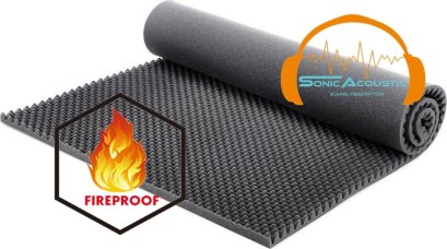 เกรดไม่ลามไฟ โฟมซับเสียง แผ่นซับเสียง ฟองน้ำรังไข่ ฟองน้ำซับเสียงก้อง (Acoustic Board, Acoustic foam) หนา2นิ้ว