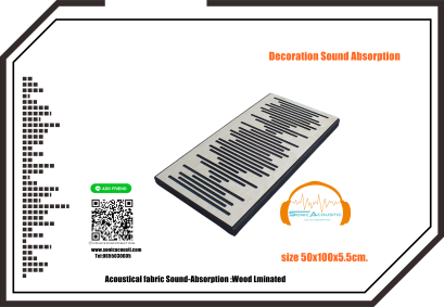 แผ่นกันเสียงสะท้อน Acoustical fabric Sound-Absorption :Wood Lminated
