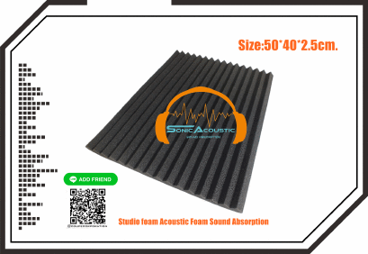 แผ่นกันเสียงสะท้อนลายลิ้ม  Sound Absorption Acoustic Pane หนา1นิ้ว