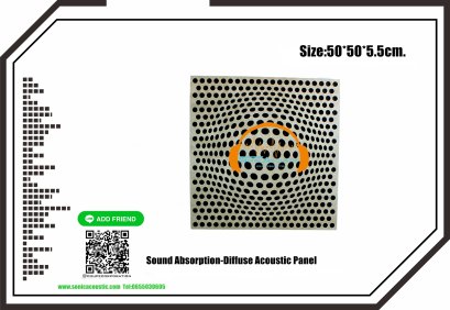 โฟมซับเสียงแผ่นกันเสียงสะท้อนแผ่นกระจายเสียง Sound Absorption-Diffuse Acoustic Panel