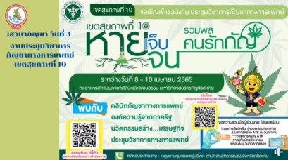 การเสวนา  "ปั้นธุรกิจกัญชาและกัญชง เศรษฐกิจระดับประเทศ สู่ระดับสากล" และ แนะนำการประกอบอาหารจากกัญชา "สูตรสำเร็จครัวยิ้ม" ณ มหาวิทยาลัยราชภัฎศรีสะเกษ