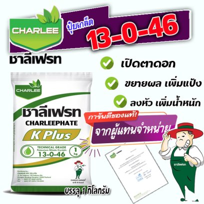 ปุ๋ยเกล็ด  13-0-46  ชาลีเฟรท