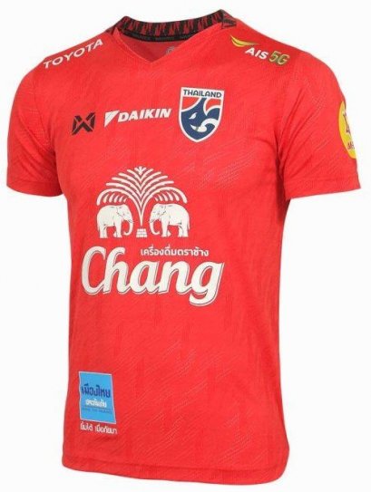 Official 2023 Thailand National Team Thai Football Soccer Jersey Shirt Player Training Red