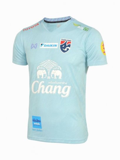 Official 2023 Thailand National Team Thai Football Soccer Jersey Shirt Player Training Light Blue