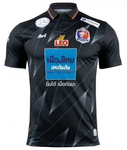 2022-23 Port FC Thailand Football Soccer League Jersey Shirt Third Black - Player Edition