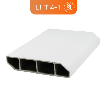 บัวพื้น PVC สีขาวด้าน LT by COTTO รุ่น 114-1 สูง 7.5 ซม. ยาว 3 เมตร