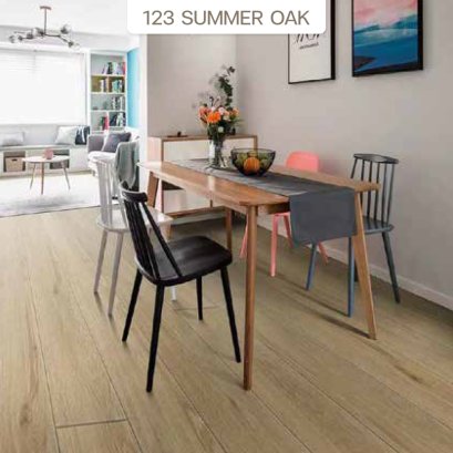 123 | LT by COTTO พื้นไวนิล LVT หนา 2 มม. สี SUMMER OAK รุ่น Easy Stick