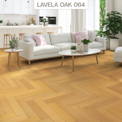 064 | LT by COTTO กระเบื้องยางลายก้างปลา หนา 7 มม. สี LAVELA OAK