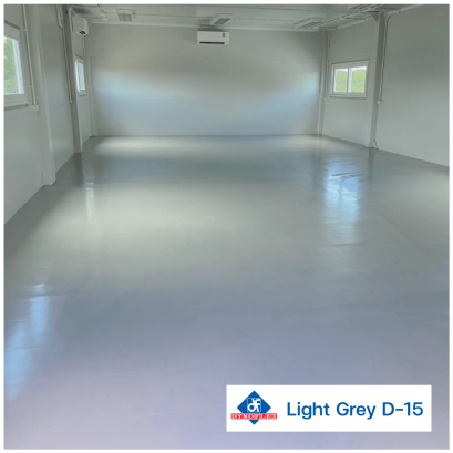 กระเบื้องยางสีเทาอ่อน Light Grey D-15