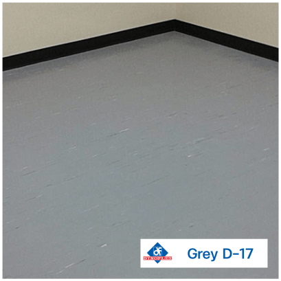 กระเบื้องยางสีเทาเข้ม Grey D-17