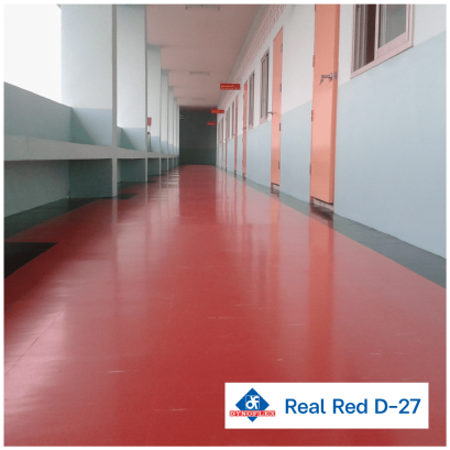 กระเบื้องยางสีแดง Real Red D-27
