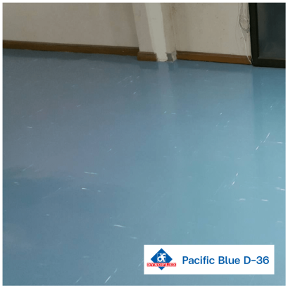 กระเบื้องยางสีฟ้าแปซิฟิก Pacific Blue D-36