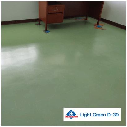 กระเบื้องยางสีเขียวอ่อน Light Green D-39