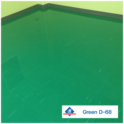 กระเบื้องยางสีเขียว Green D-68