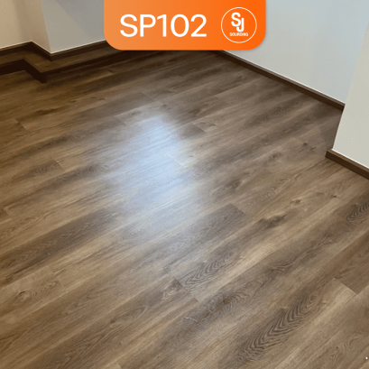 UNIX กระเบื้องยาง SPC หนา 4 มม. รุ่น SP102 สี Dark Oak