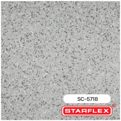 กระเบื้องยางลายหินขัดสีเทาเข้ม Starflex SC-5718