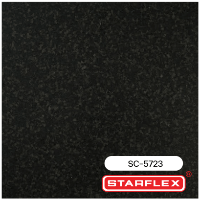 กระเบื้องยางลายหินขัดสีดำ Starflex SC-5723