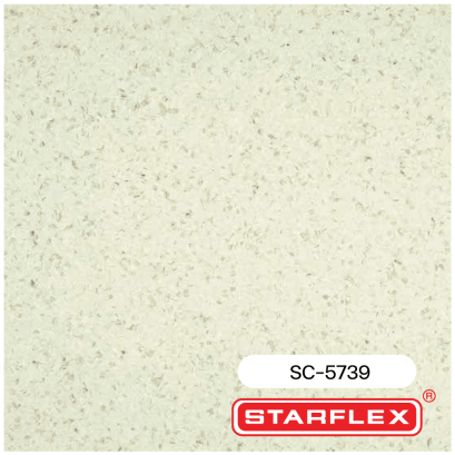 กระเบื้องยางลายหินขัดสีเขียวอ่อน Starflex SC-5739
