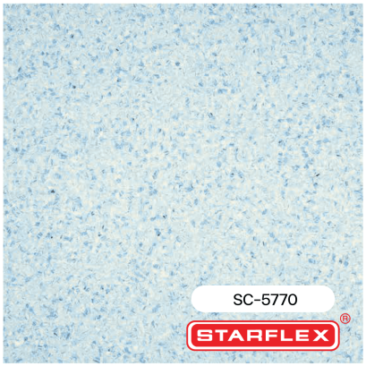 กระเบื้องยางลายหินขัดสีฟ้า Starflex SC-5770
