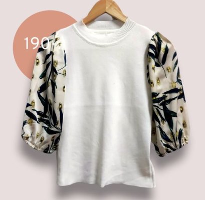 เสื้อคอกลม งานไหมพรม