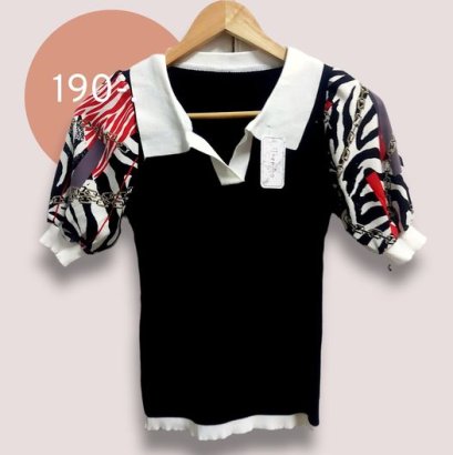 เสื้อคอปก งานไหมพรมเนื้อดี