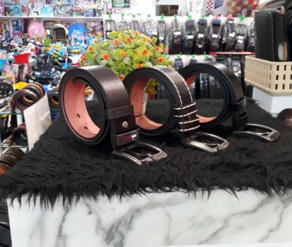 เข็มขัดหนังเทียม1.3นิ้ว