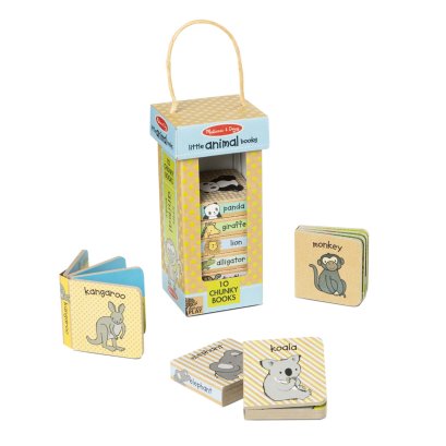 Melissa & Doug รุ่น 31243 Natural Play Book Tower - Animals ชุดหนังสือเด็กเล็ก 10 เล่ม รุ่นสัตว์