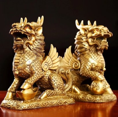 คู่ปี่เซียะรุ่นรับทรัพย์ รับโชคลาภ(ทองเหลืองเกรดA)