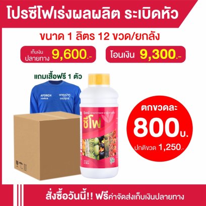 ปุ๋ยน้ำซีโฟ 1000 ซีซี 1 ลัง