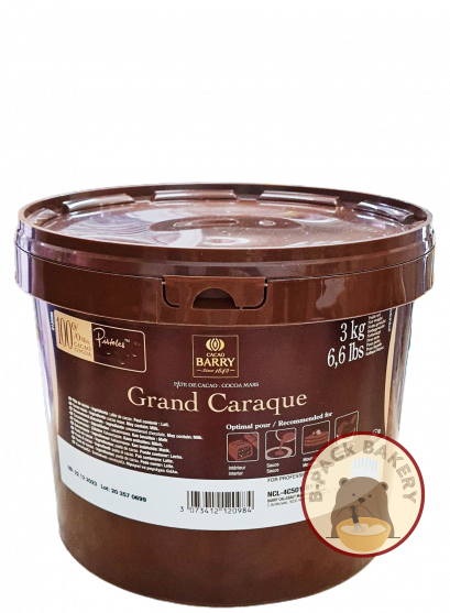 CACAO BARRY Grand Caraque Dark Chocolate Couverture 100% (Coin)
