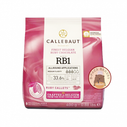 CALLEBAUT RUBY FINEST BELGIAN CHOCOLATE 33.6%