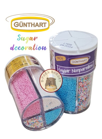 GUNTHART Sugar Sprinkle Cake Decoration 4 Chambers
