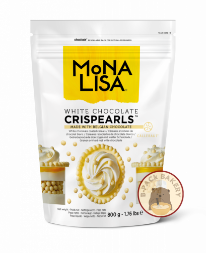 MONA LISA White Chocolate Crispy Pearls  (ขนาดแบ่งจำหน่าย 200g)