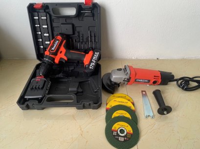 (3ระบบ+954)แพ็คคู่ สว่านไร้สาย MAKITA 179V+หินเจียร์ 4 นิ้วMATEC ก.30ย.30ส.15น.1.5กก.