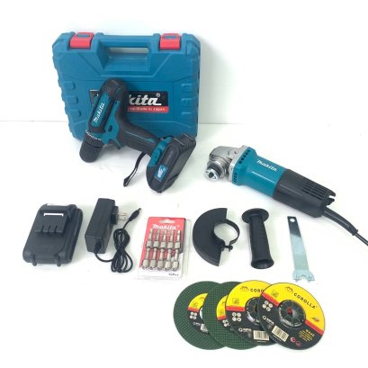 ชุดสว่านไร้สาย 2 ระบบ149V + หินเจียรMAKITA