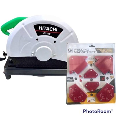 แท่นไฟเบอร์ 14 นิ้ว HITACHI แถม ฉากแม่เหล็ก ก.30 ส.30 ยาว.50 หนัก 3.5 กก.