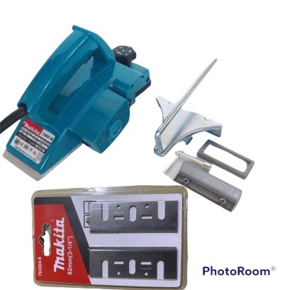 กบไฟฟ้าMAKITA 3 นิ้ว + ใบตัด  ก.30 ส.10 ยาว.35 หนัก 2.5  กก.