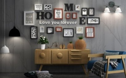 ชุดกรอบรูปติดผนัง "HOME"