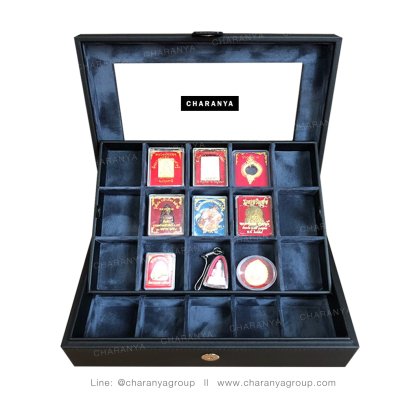 Amulet storage กล่องพระ กล่องใส่พระเครื่อง กล่องใส่เครื่องราง กล่องใส่วัตถุมงคล กล่องใส่พระเหรียญ กล่องสะสมพระ กล่องสะสมเหรียญ กล่องใส่เหรียญเก่า  ของขวัญขึ้นบ้านใหม่ ของขวัญให้ผู้ใหญ่ งานสวย คุณภาพเยี่ยม TEL. 093-6699642 Line: @charanyagroup