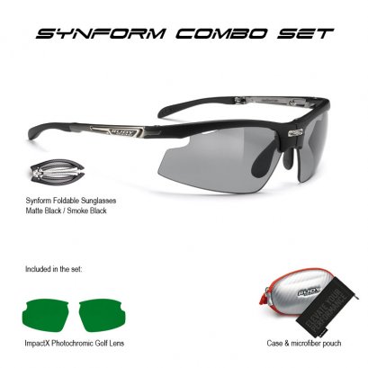 Synform Matte Black Smoke Black + ImpactX Golf Combo Set