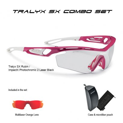 Tralyx SX Rubin ImpactX Photochromic 2 Laser Black Combo Set