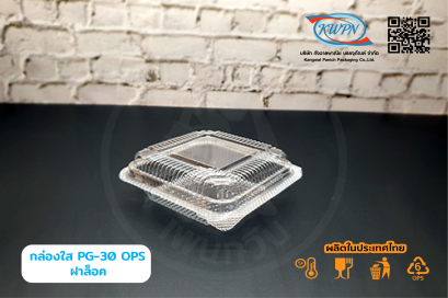 กล่องใส PG-30 OPS ฝาล็อค