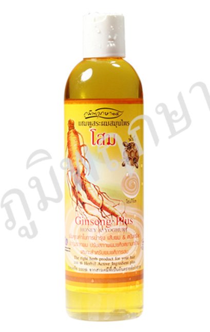 แชมพูสระผมสมุนไพรภูมิพฤกษา๑๕ สูตรโสม + น้ำผึ้ง + โยเกิร์ต (300g.)