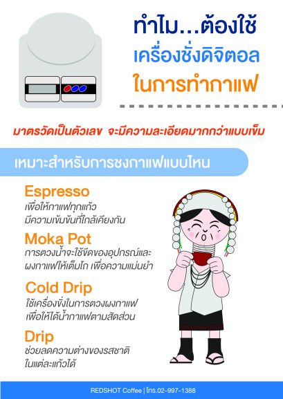 ทำไมต้องใช้เครื่องชั่งดิจิตอล ในการทำกาแฟ